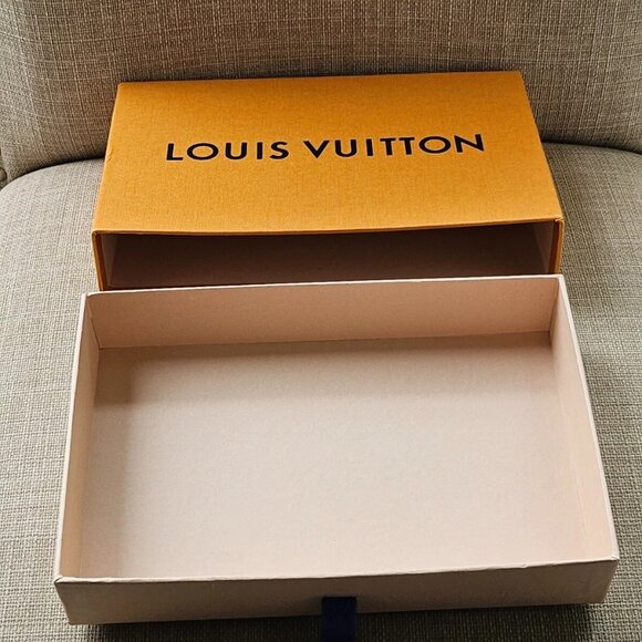 Louis Vuitton Empy Box Yellow Storage Box Authentic LV 8 X 5 inches - Picture 3 of 8